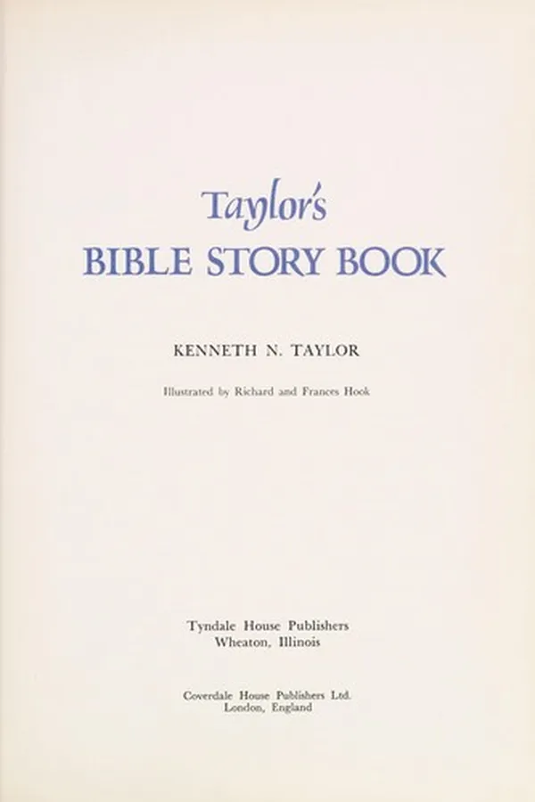 Capa de Taylor's Bible story book