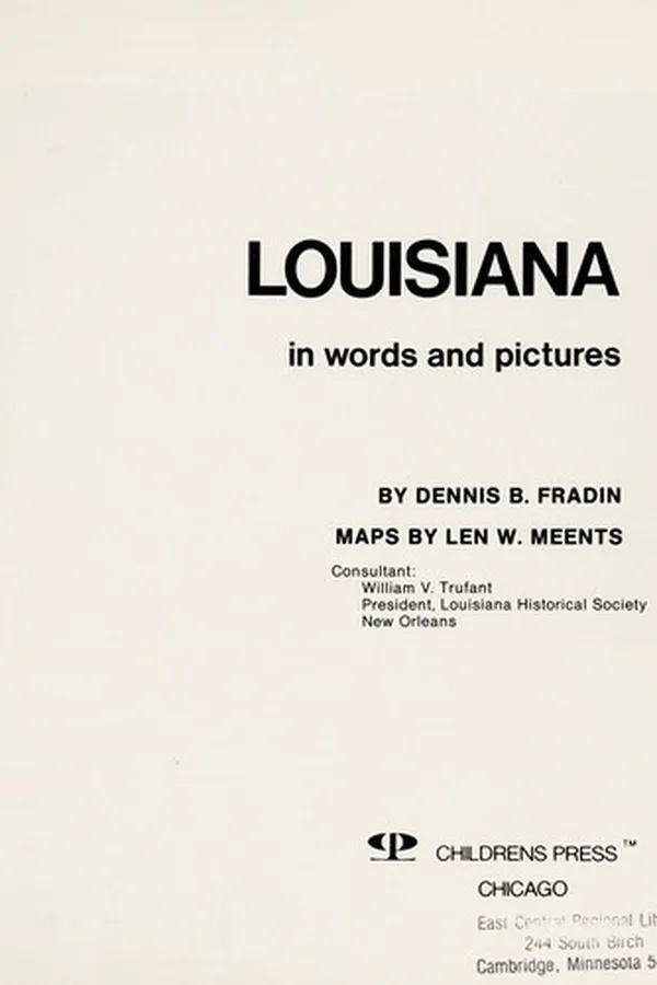 Capa de Louisiana in words and pictures
