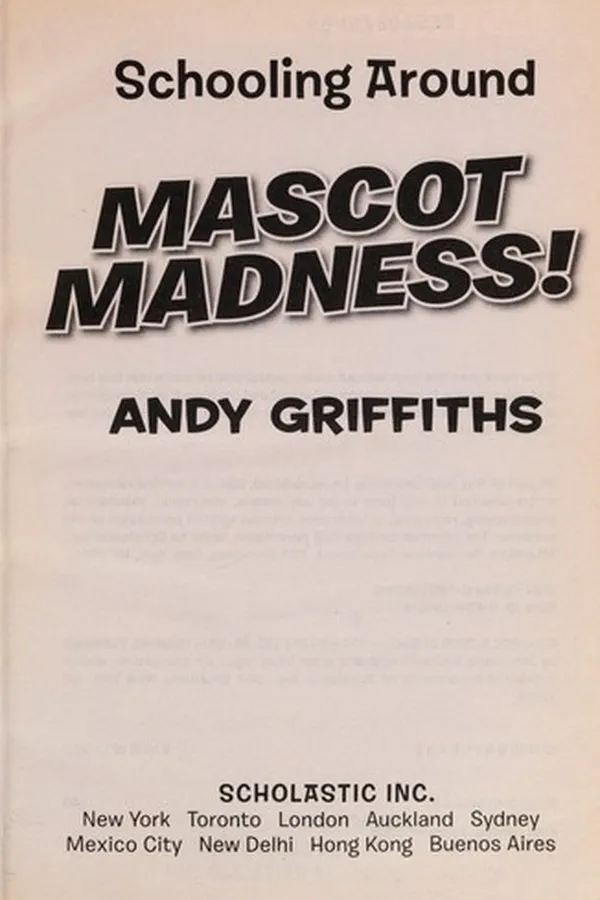 Capa de Mascot madness!