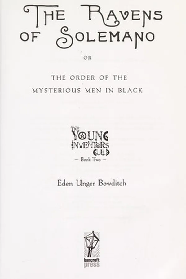 Capa de The ravens of Solemano, or, The order of the mysterious men in black