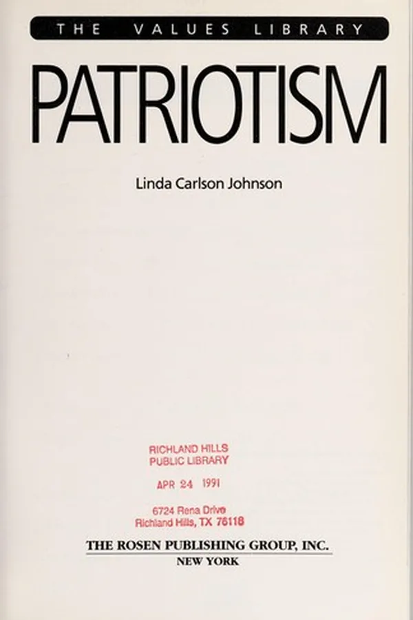 Capa de Patriotism