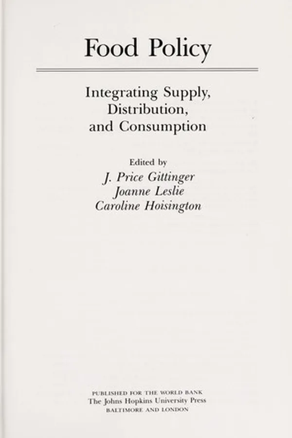 Capa de Food policy