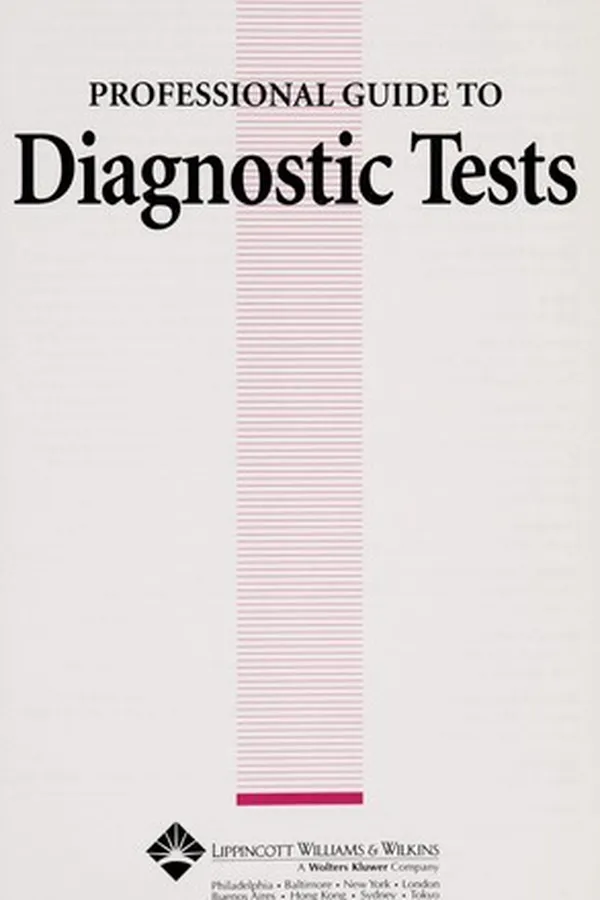 Capa de Professional guide to diagnostic tests
