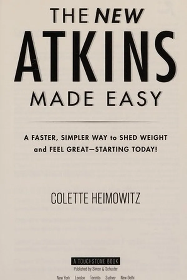 Capa de The new Atkins made easy