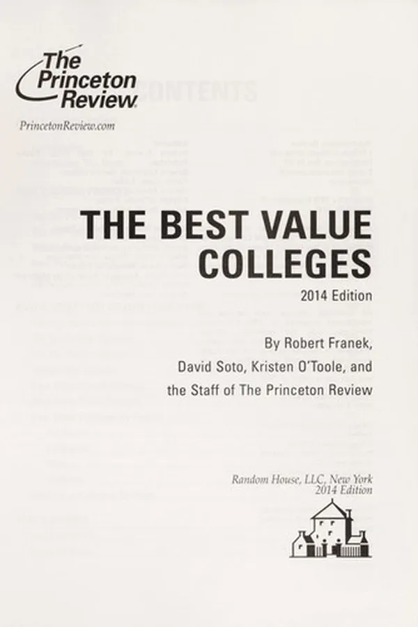 Capa de The best value colleges