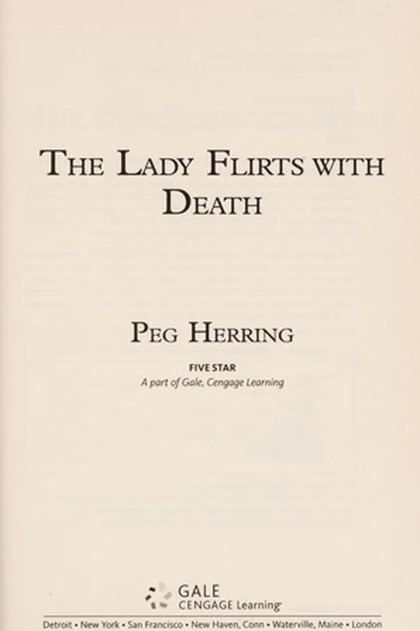 Capa de The lady flirts with death