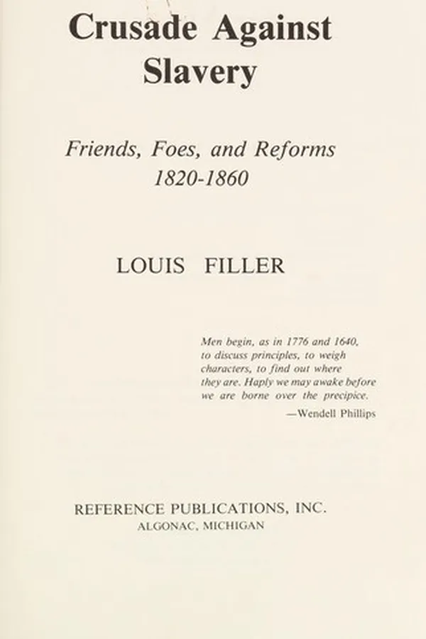 Capa de Crusade against slavery