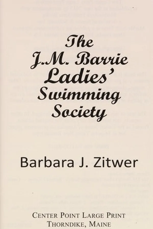 Capa de The J.M. Barrie Ladies' Swimming Society