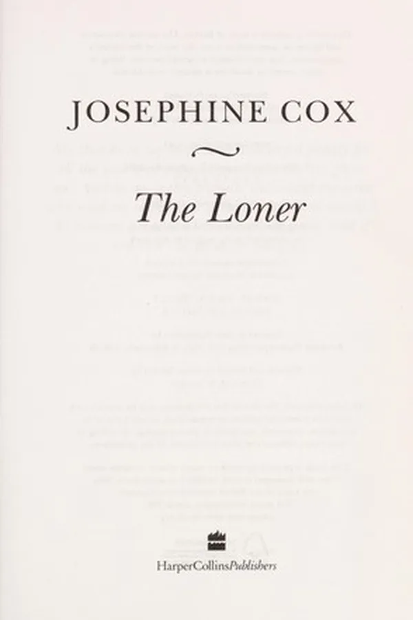 Capa de The loner