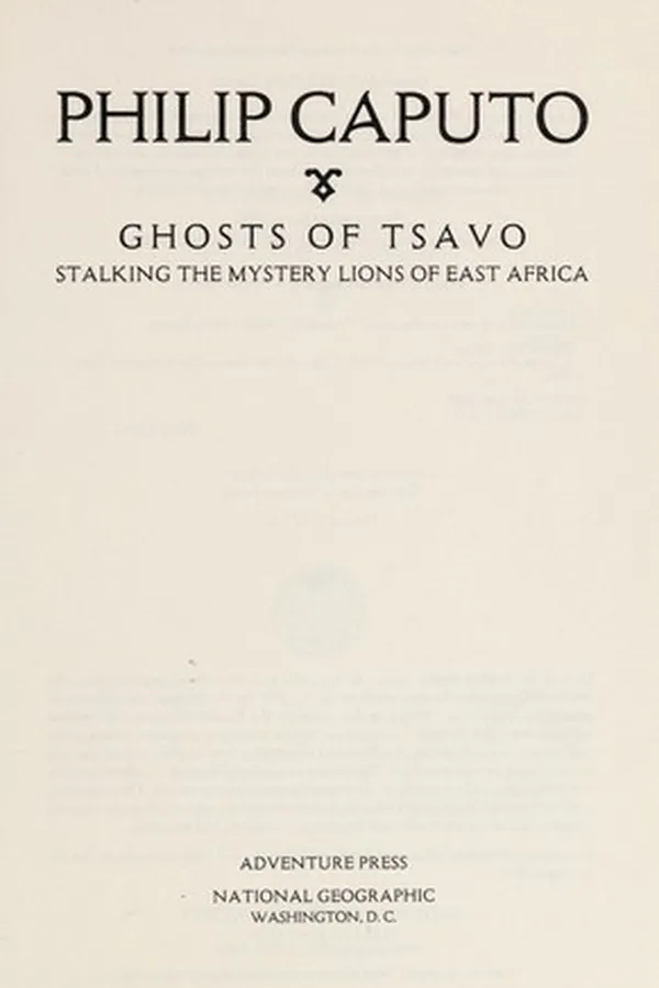 Capa de Ghosts of Tsavo