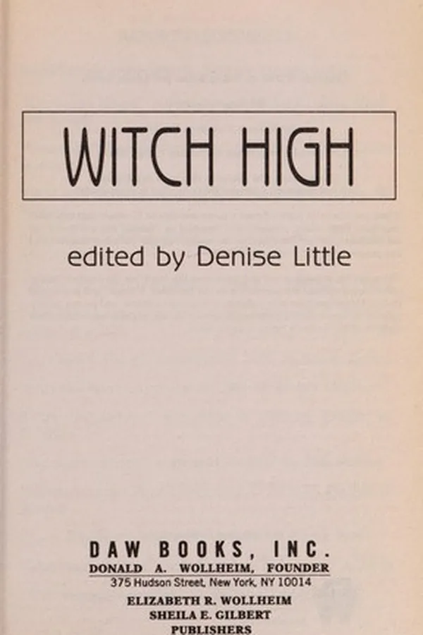 Capa de Witch high