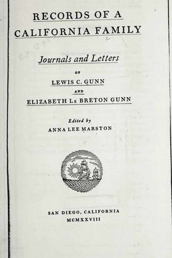 Capa de Records of a California family