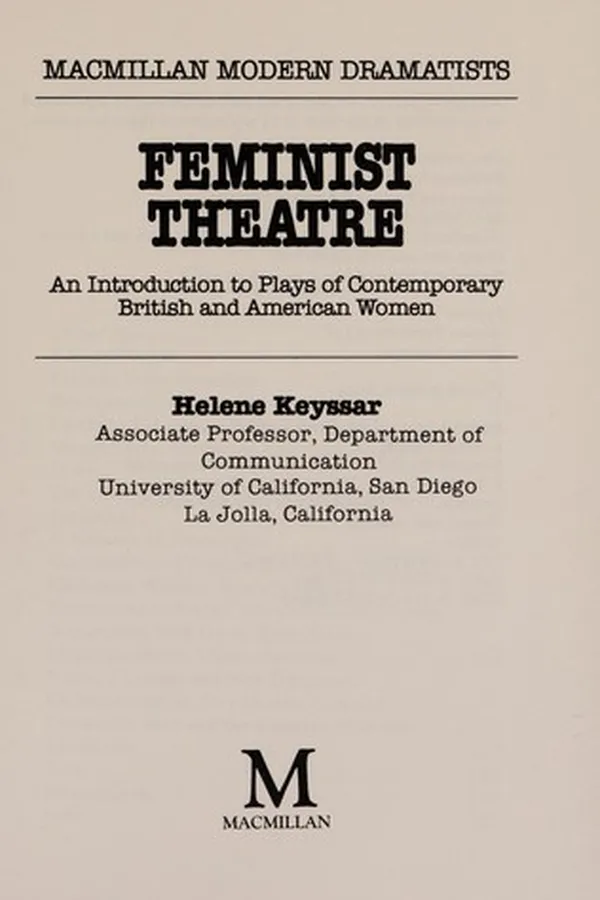 Capa de Feminist theatre