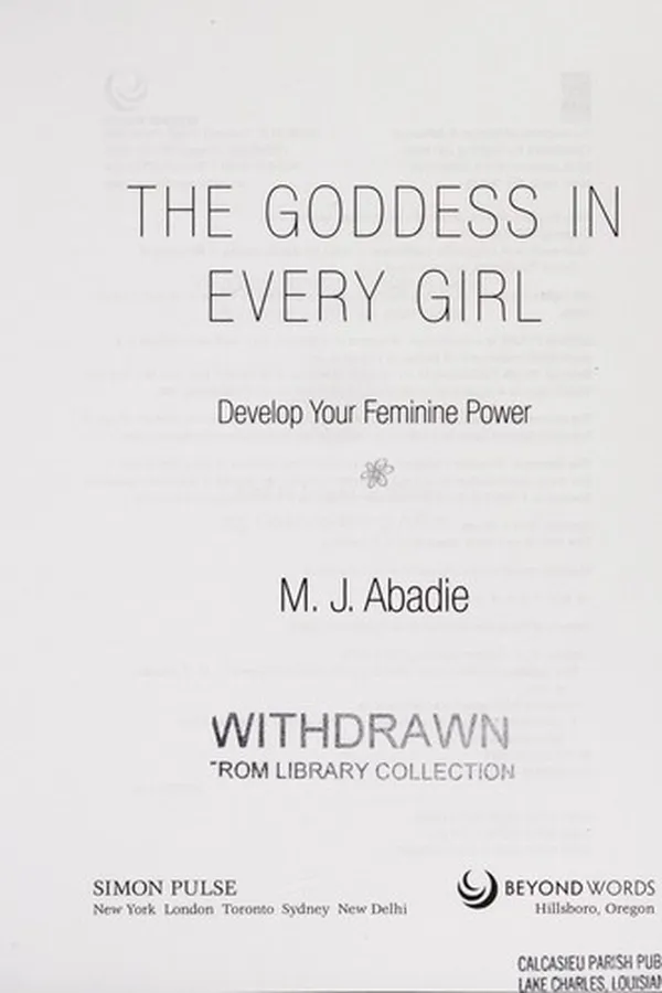 Capa de The goddess in every girl