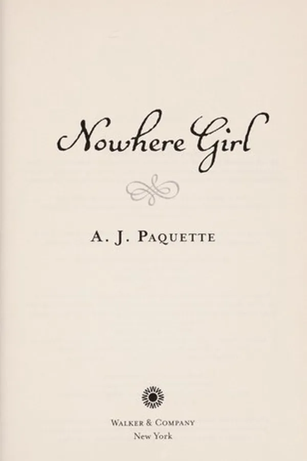 Capa de Nowhere girl