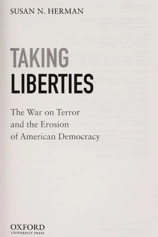 Capa de Taking liberties