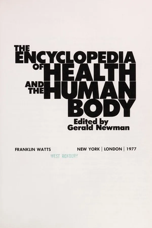 Capa de The Encyclopedia of health and the human body