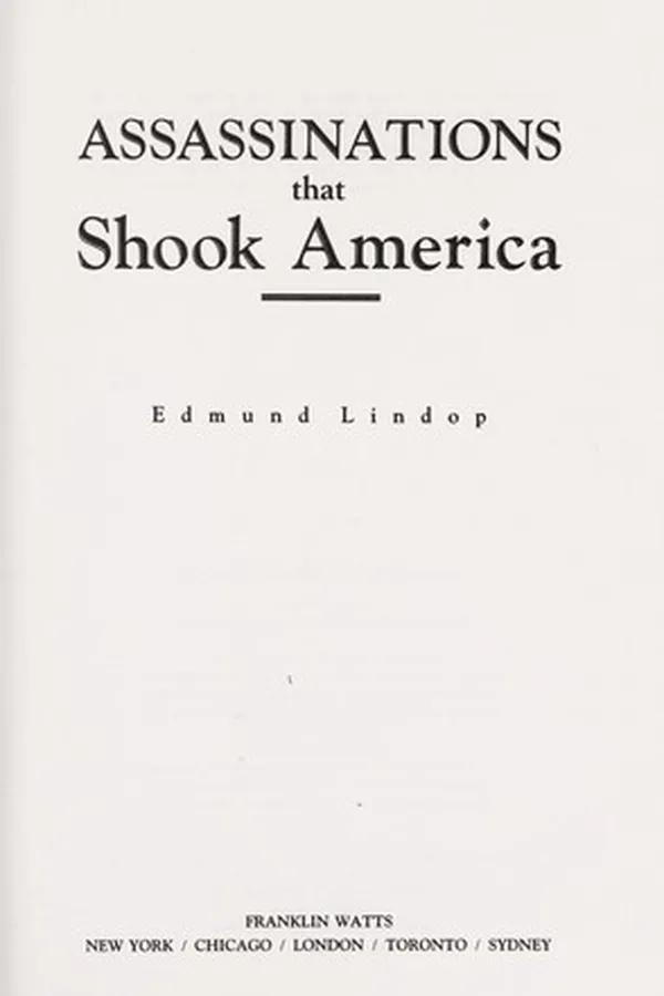 Cover of Assassinations that shook America