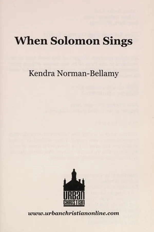 Capa de When Solomon sings