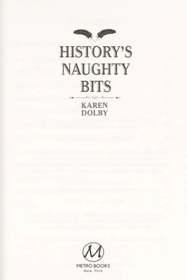 Capa de History's naughty bits