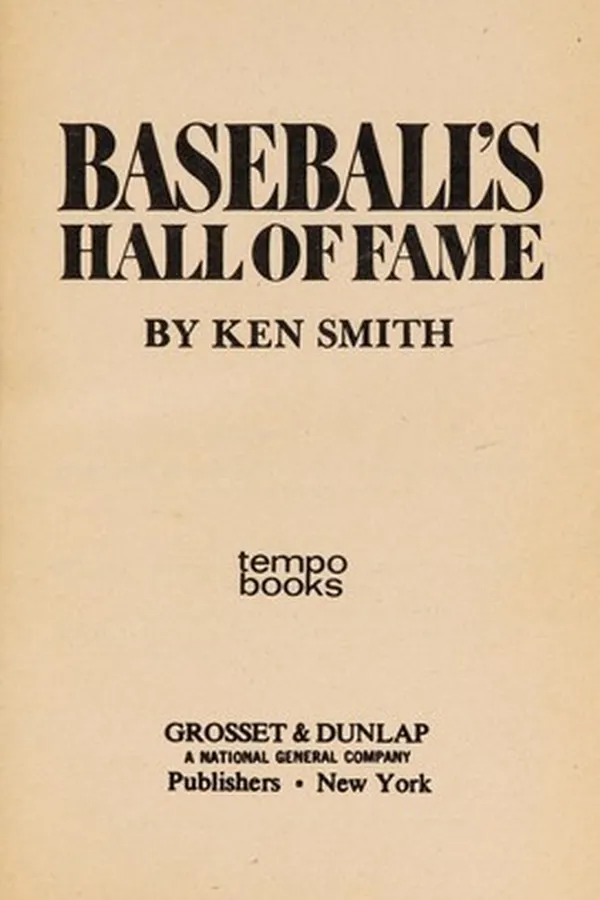 Capa de Baseball's hall of fame