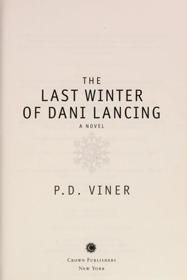 Capa de The Last Winter of Dani Lancing
