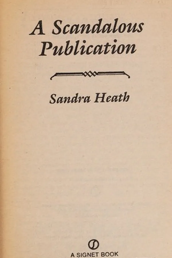 Capa de A Scandalous Publication