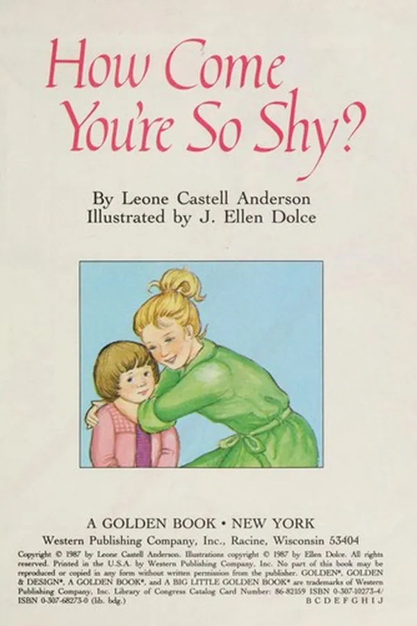 Capa de How come you're so shy?