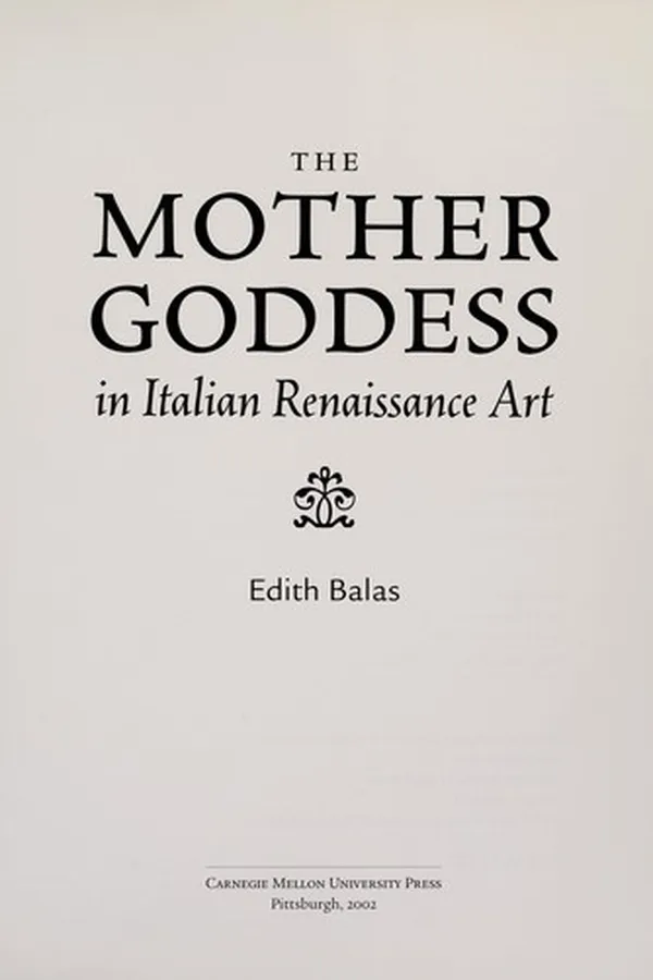 Capa de The Mother Goddess in Italian Renaissance art