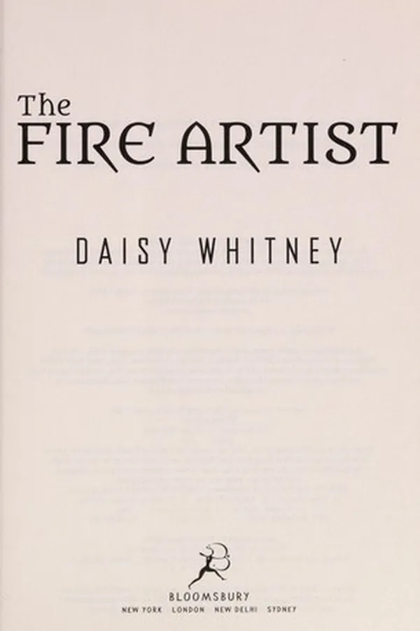 Capa de The fire artist