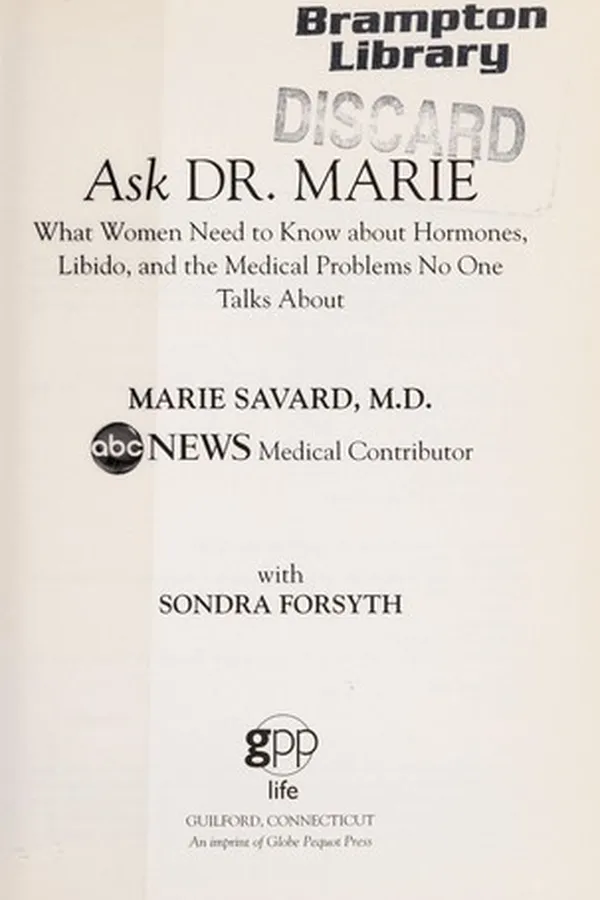 Capa de Ask Dr. Marie
