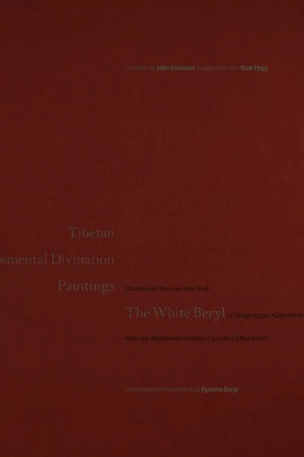 Capa de tibetan elemental divination paintings