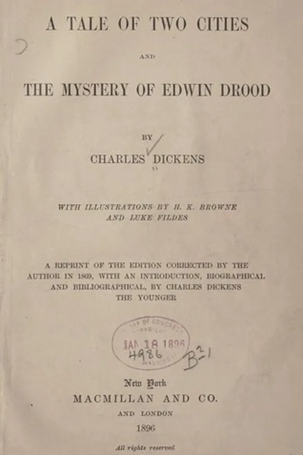 Capa de Novels (Mystery of Edwin Drood / Tale of Two Cities)
