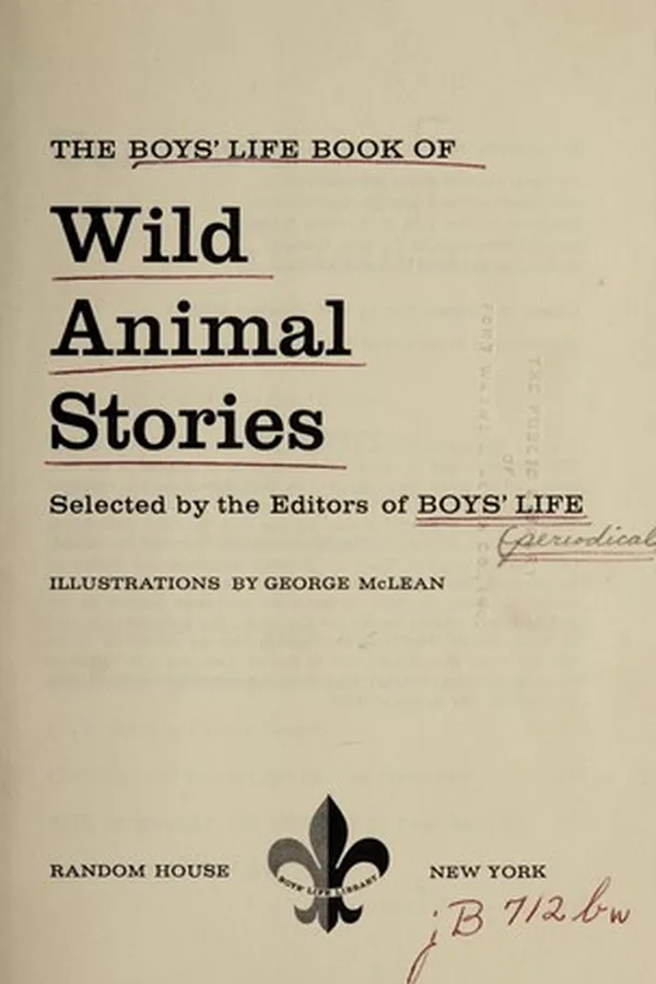 Capa de The Boys' life book of wild animal stories