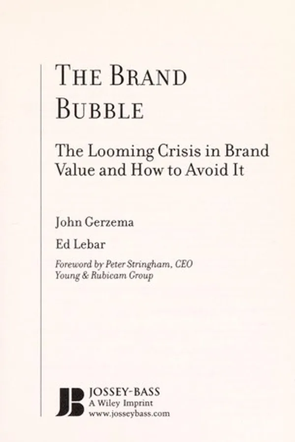 Capa de The brand bubble