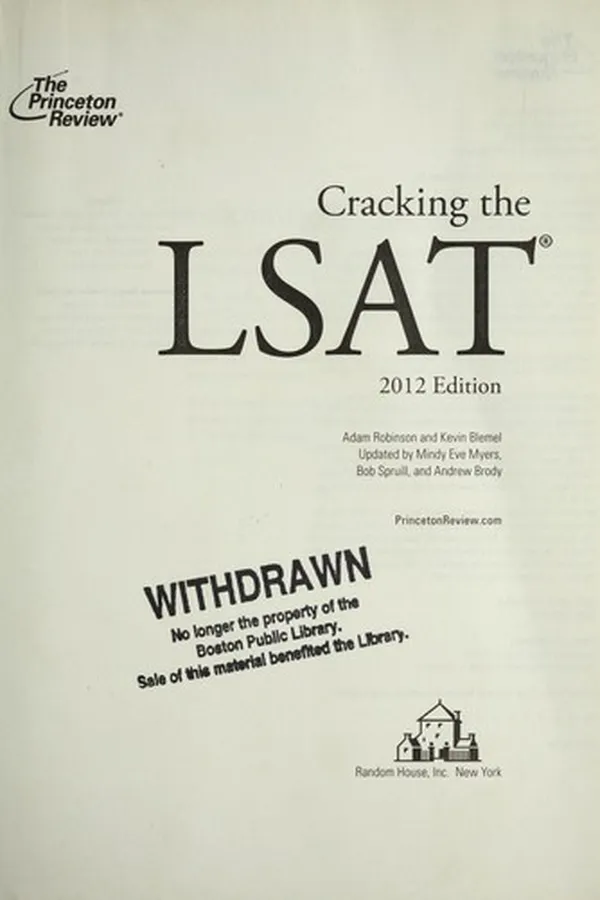 Capa de Cracking the LSAT