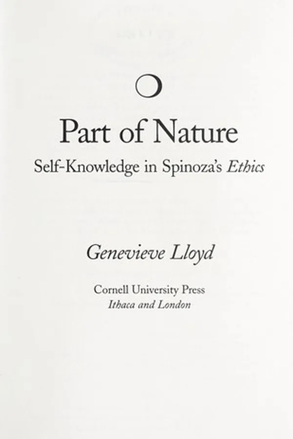 Cover of Part of nature