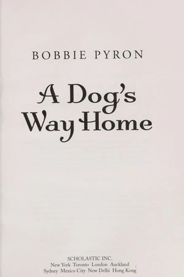 Capa de A dog's way home