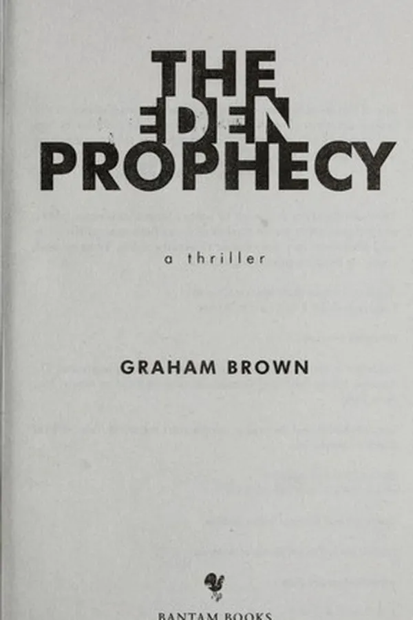 Capa de The Eden prophecy