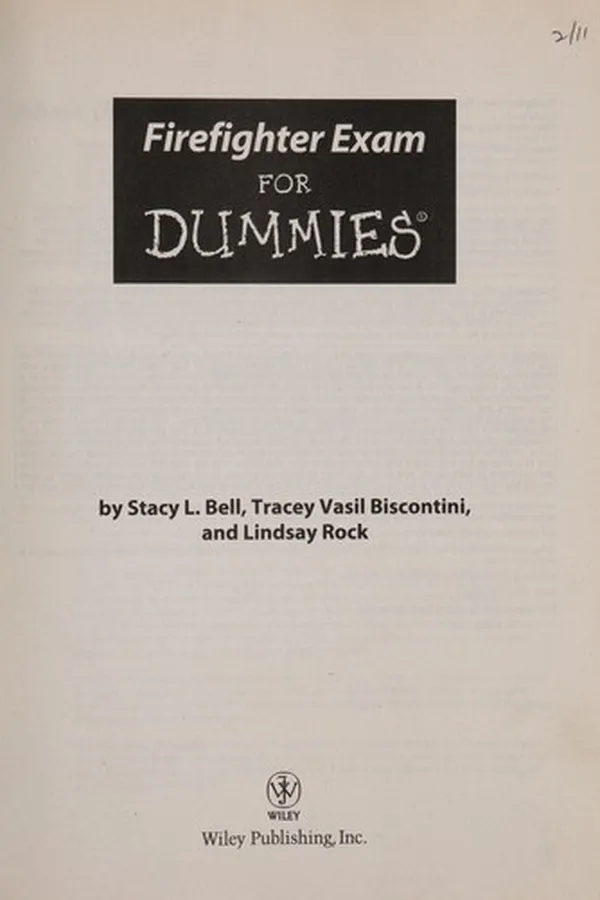 Cover of Firefighter exam for dummies