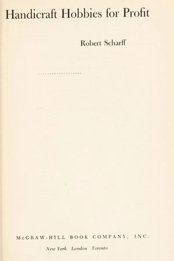 Capa de Handicraft Hobbies for Profit