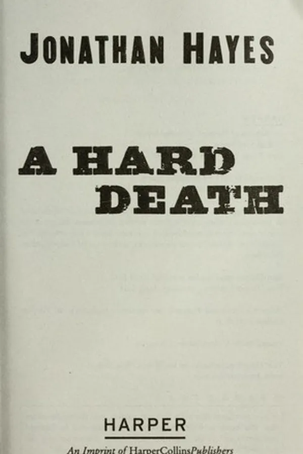 Capa de A hard death