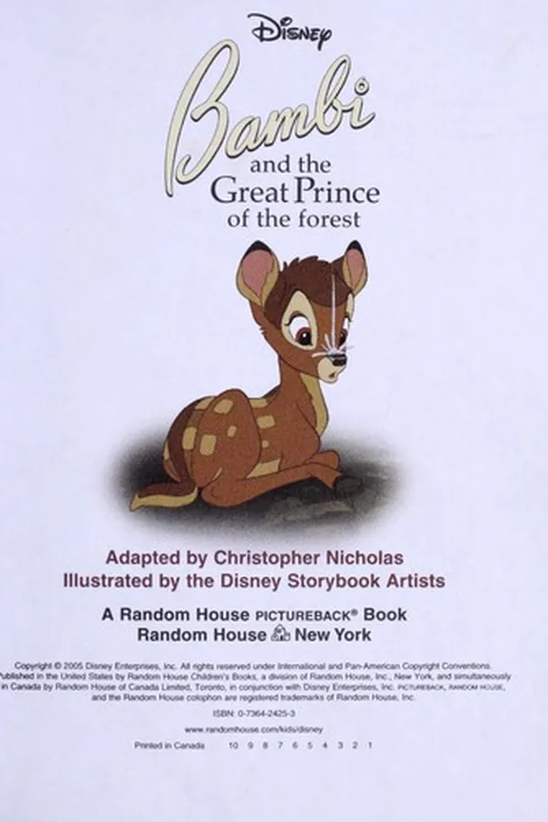 Capa de Bambi and the great prince of the forest
