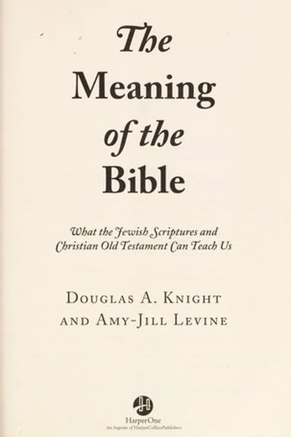 Capa de The meaning of the Bible