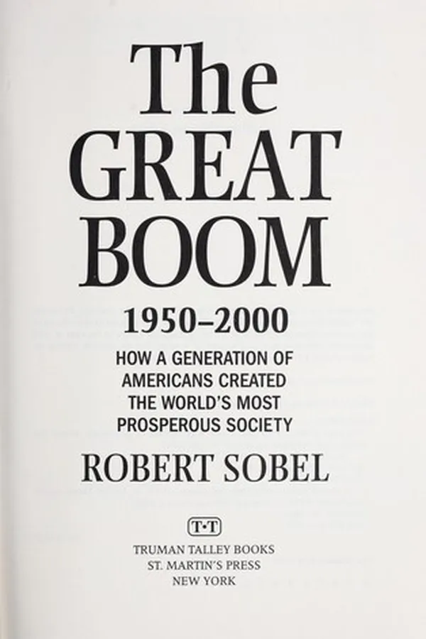 Capa de The great boom, 1950-2000