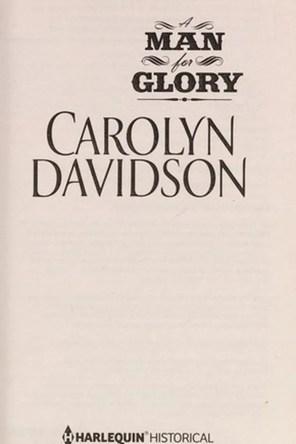 Capa de A man for glory