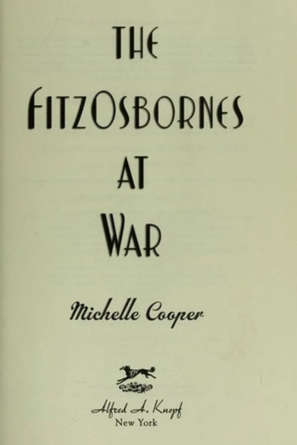 Capa de The FitzOsbornes at war