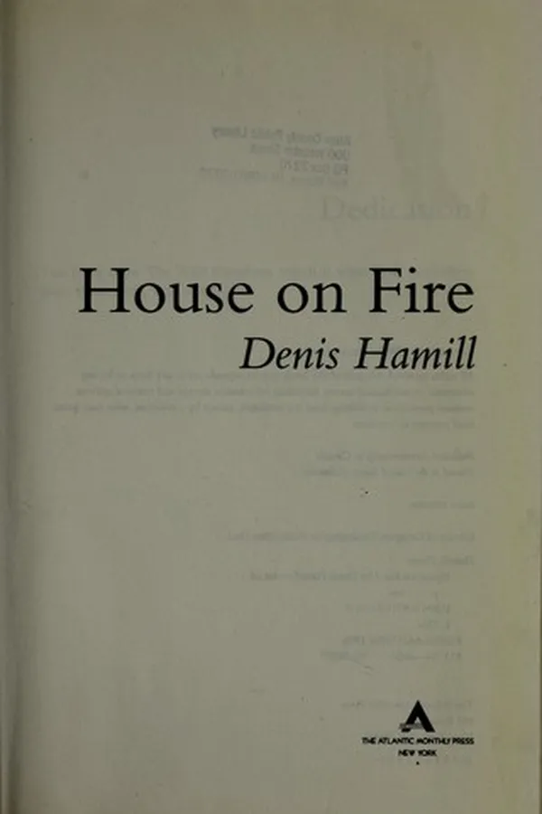 Capa de House on fire