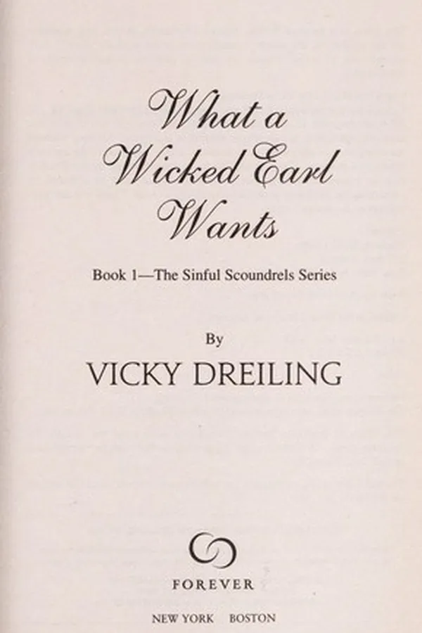 Capa de What a Wicked Earl Wants