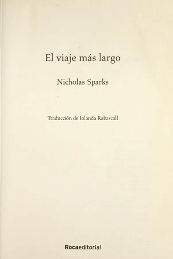 Capa de El viaje más largo